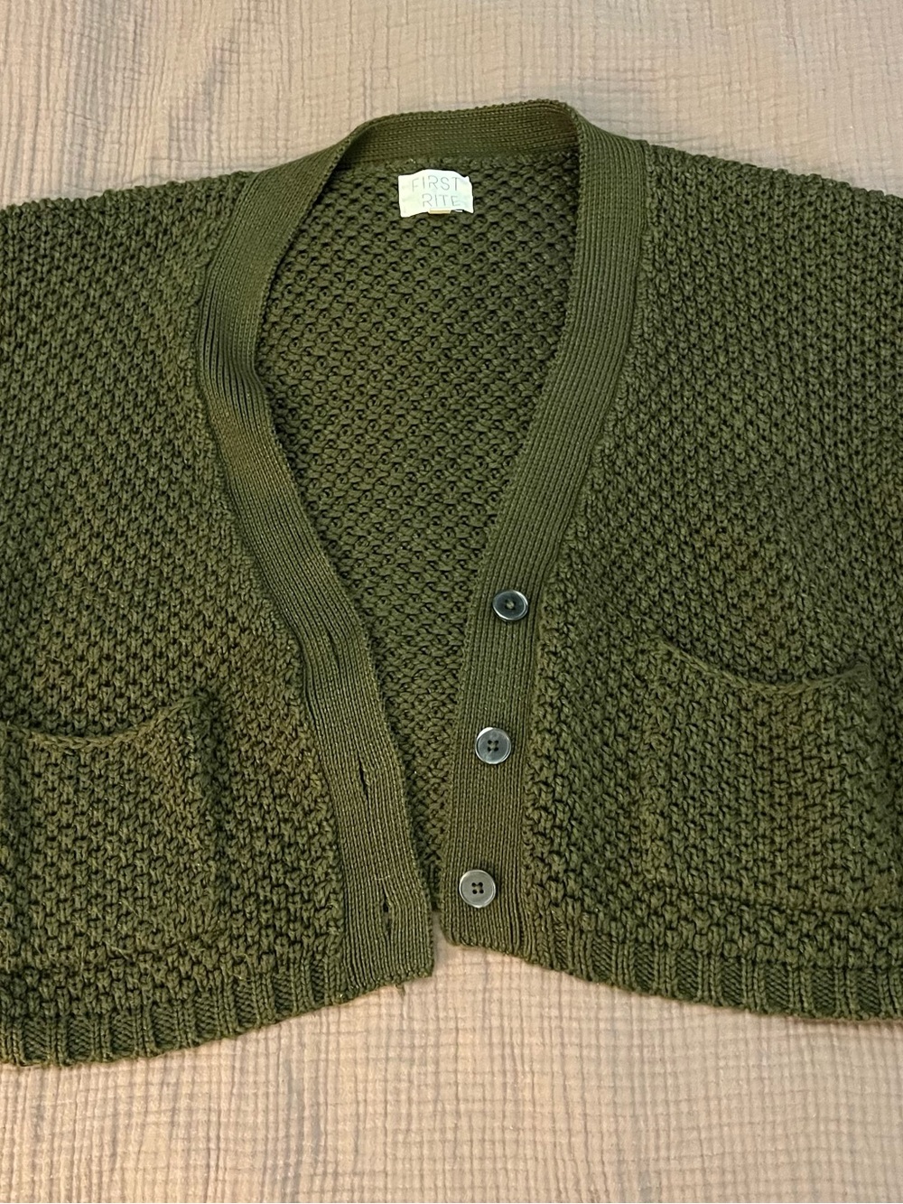 First Rite - Pima Cotton Cardigan - Picture 2 of 5
